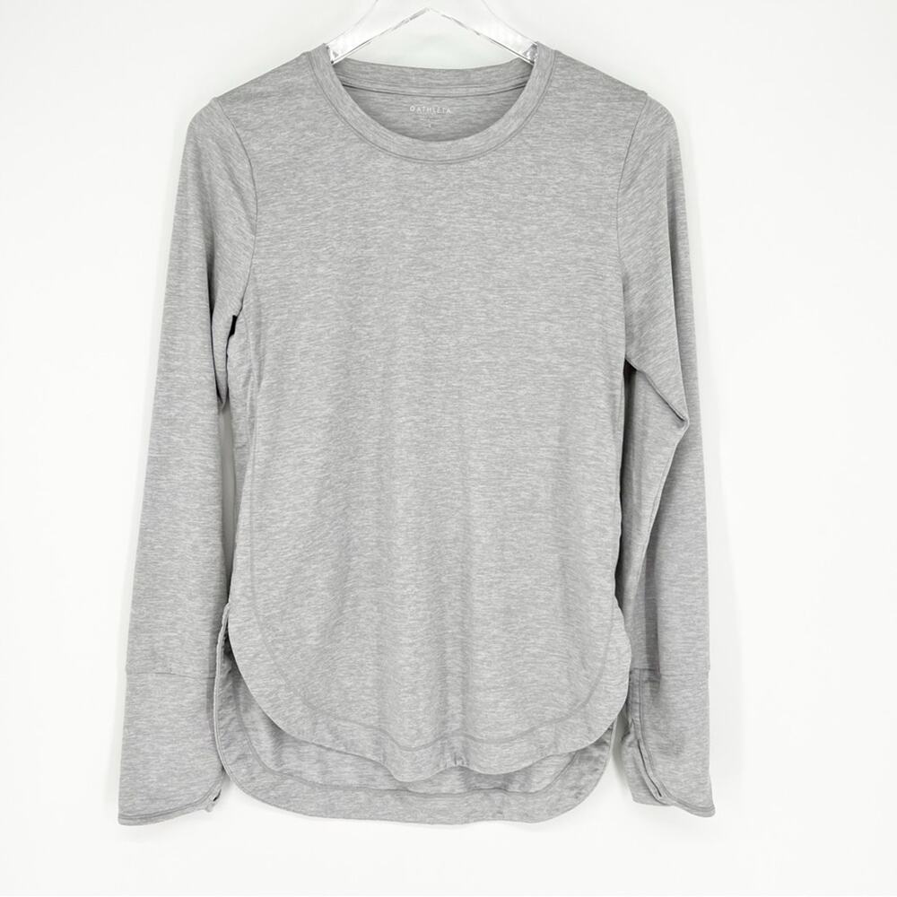 Athleta Uptempo Long Sleeve Tunic Pullover S Grey‎ - Picture 2 of 8